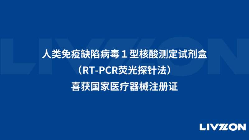 人类免疫缺陷病毒1型核酸测定试剂盒（RT-PCR荧光探针法）喜获国家医疗器械注册证